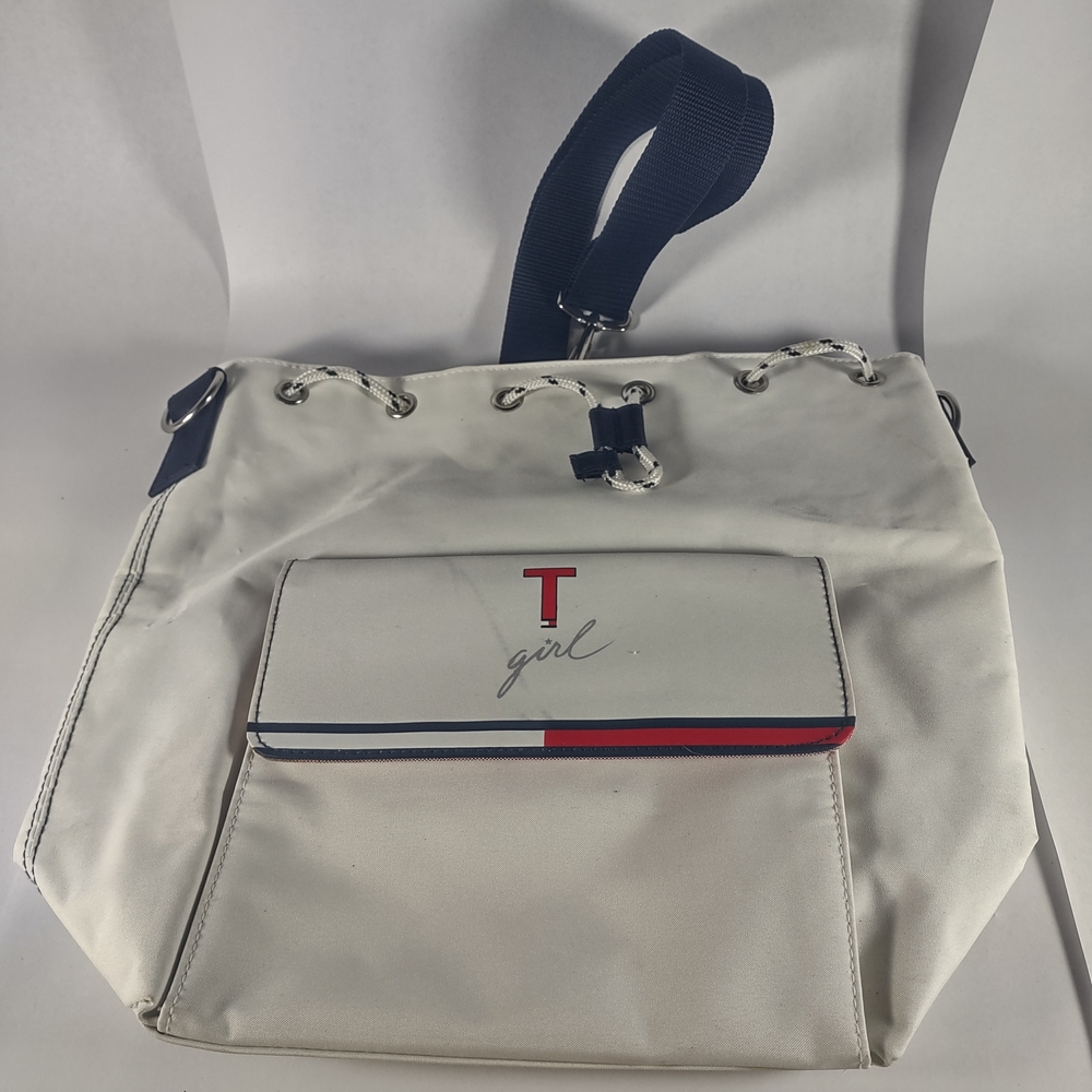 Tommy Girl 1990s Tommy Hilfiger Drawstring Bag